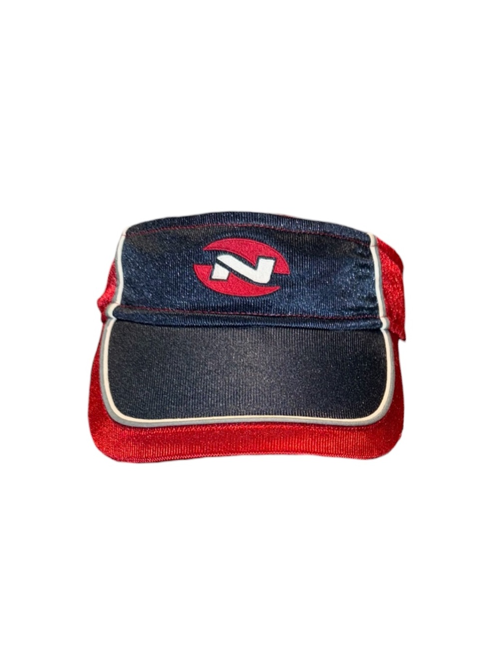 Old Navy Red and Navy Visor Hat